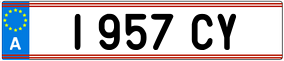 Trailer License Plate